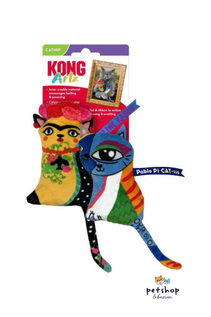 KONG Artz Cats - Crackling Cat Toys with Catnip(Kahlo/Picasso)