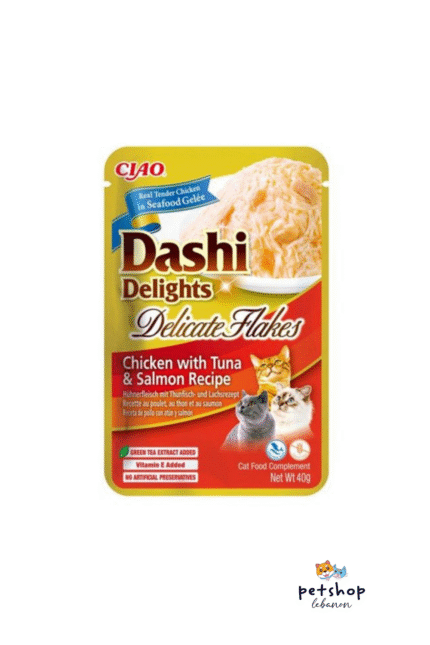 Inaba Dashi Delights Delicate Flakes Chicken with Tuna and Salmon