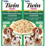 Inaba Twin Packs For Dogs Chicken with Vegetables Recipe in Chicken Broth
