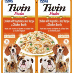 Inaba Twin Packs For Dogs Chicken With Vegetables & Beef Recipe in Chicken Broth