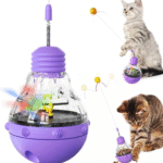 Interactive Cat Toy for Indoor Cats, Cat Treat Puzzle Feeder Toy-Cat Treat Dispenser 41.5-8.6 cm
